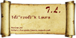 Törzsök Laura névjegykártya