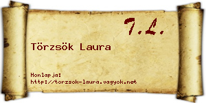 Törzsök Laura névjegykártya